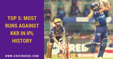 most runs vs kkr in ipl