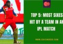 most sixes hit by a team in an ipl match