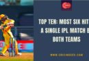 most sixes hit in an IPL match by both teams