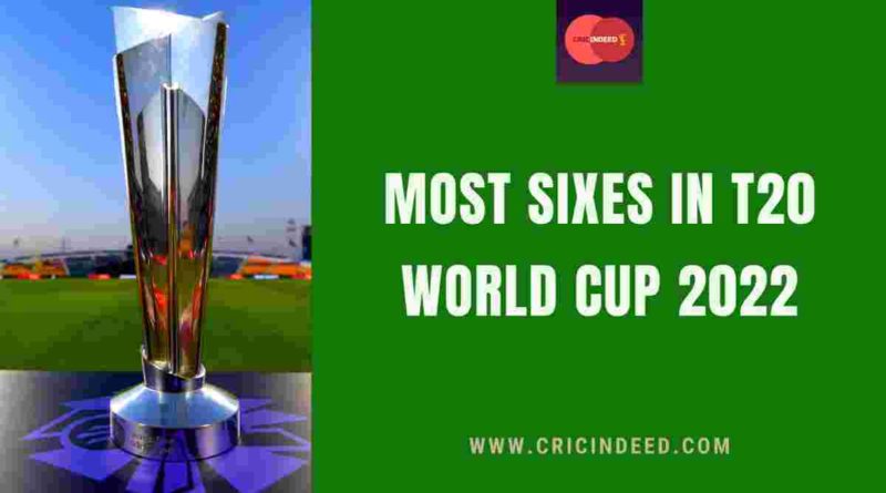 most sixes in 2022 t20 world cup