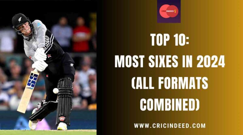 Top 10: Most Sixes in 2024 in All Formats Combined