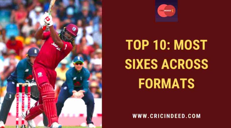 most sixes in all formats combined