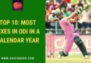 most sixes in odi in calendar year