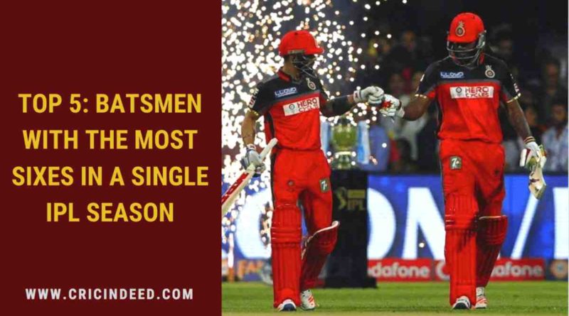 list of batsmen with most sixes in single ipl edition
