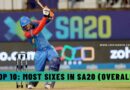 Most Sixes in SA20 (Overall)