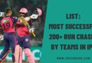 List: Most Successful 200+ Run Chases by Teams in IPL
