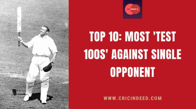 most test 100s against one team