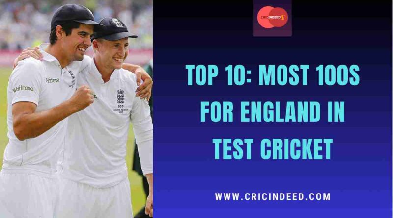 most test 100s for england