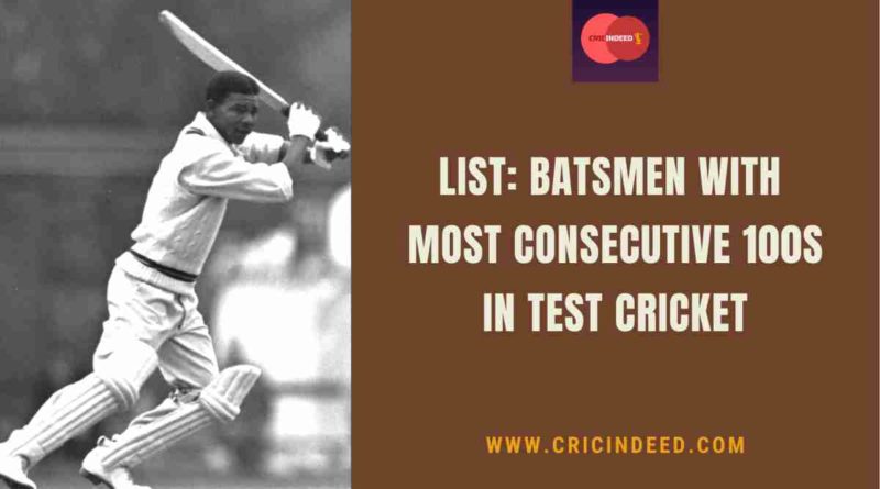 most test 100s in a row