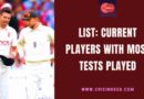 most test matches current players