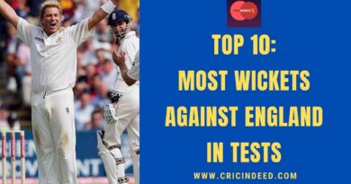 Top 10: Most Wickets against England in Tests