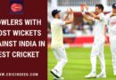 most wickets against india in tests