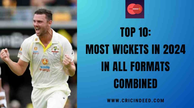 Most Wickets in 2024 in All Formats Combined