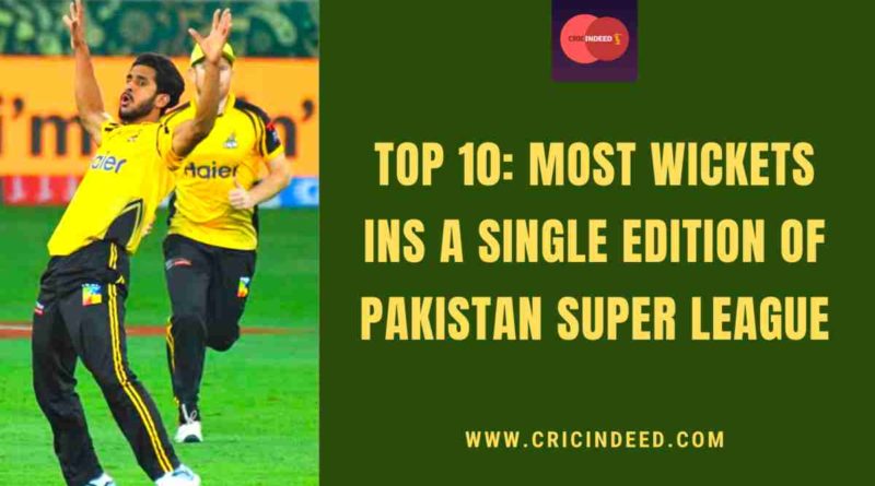most wickets in a single psl season