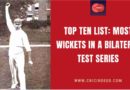 most wickets in a test series