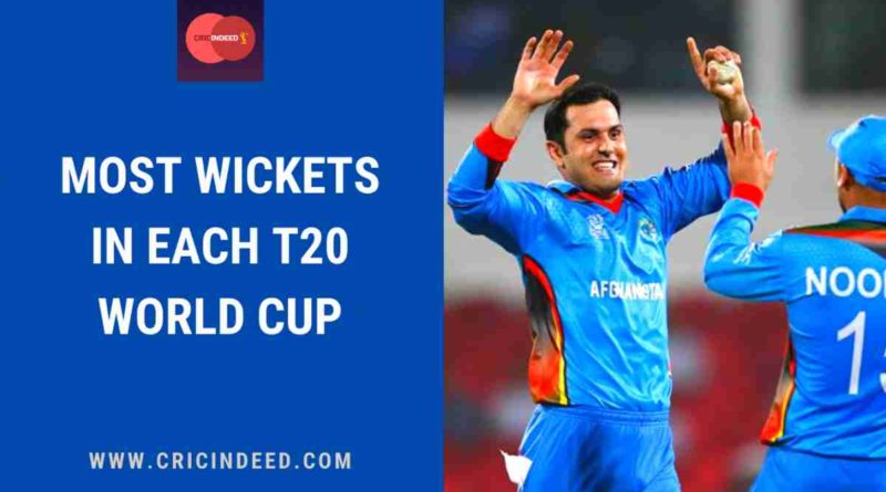 most wickets in each t20 world cup