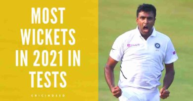 Most wickets in Tests in 2021
