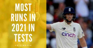 Most Test Runs in 2021