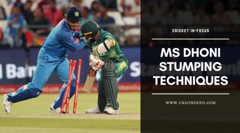 MS Dhoni stumping Techniques