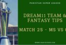ms vs qg dream11 team