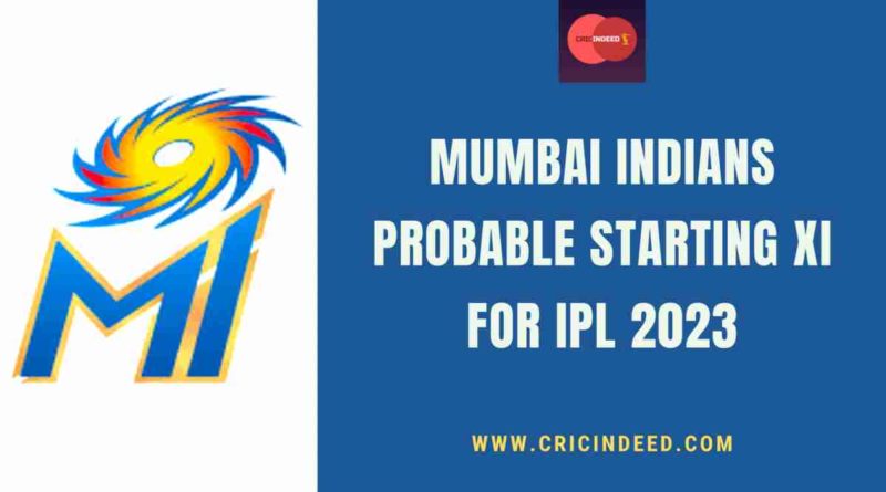 mumbai indians playing xi for ipl 2023