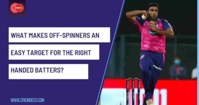 off spinner vs right handed batsman