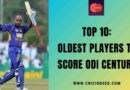 Oldest Players to Score ODI Century