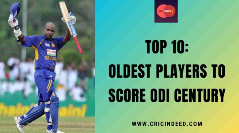 Oldest Players to Score ODI Century