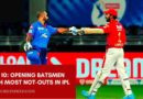 opening batters with most not outs in ipl