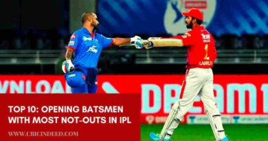 opening batters with most not outs in ipl