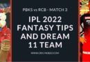 PBKS vs RCB Dream11 Prediction