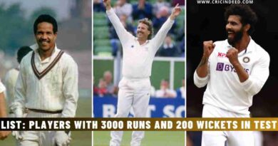List: Players with 3000 Runs and 200 Wickets in Test Cricket