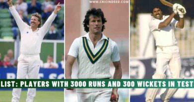 List: Players with 3000 Runs and 300 Wickets in Test Cricket