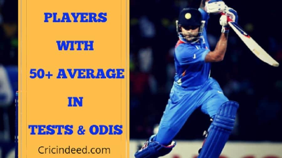 Players with 50+ batting Average