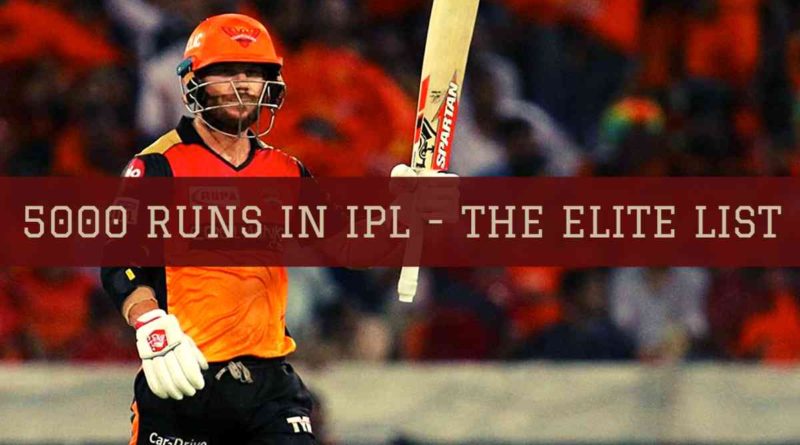 Players with 5000+ runs in IPL