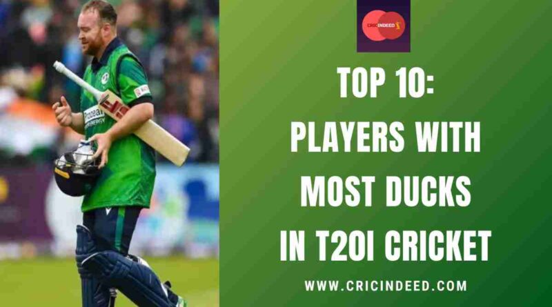 Top 10: Players with Most Ducks in T20I Cricket