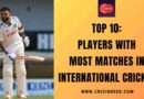 Top 10: Players with Most Matches in International Cricket