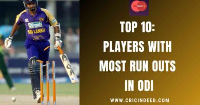 Players with Most Run Outs in ODI