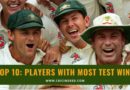 players with most test match wins