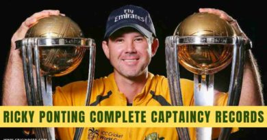 ponting captaincy record