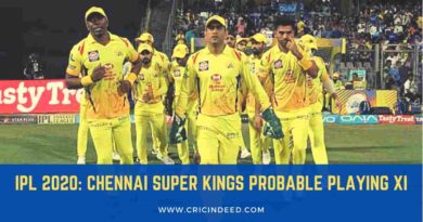 Possible CSK Playing XI for IPL 2020