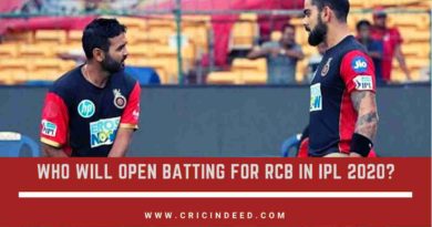 Possible opening combinations for RCB in IPl 2020