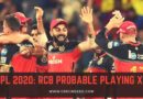 Possible RCB playing Xi for IPl 2020