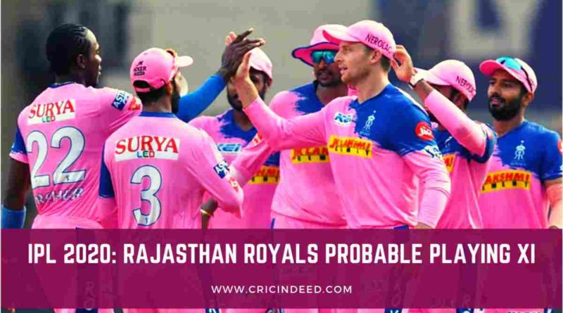 Probable Rajasthan Royals Playing XI for IPL 2020 Starter