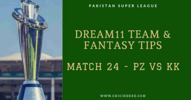 pz vs kk dream11 team