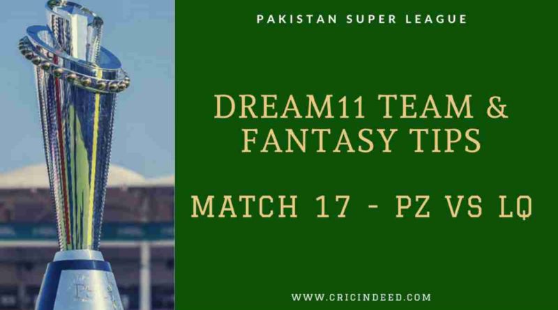 pZ vs lq dream11 prediction