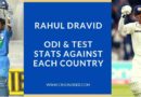 Rahul dravid runs against each country