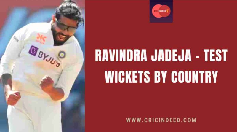 ravindra jadeja test wickets home/away anaylsis