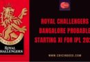 rcb starting xi ipl 2023
