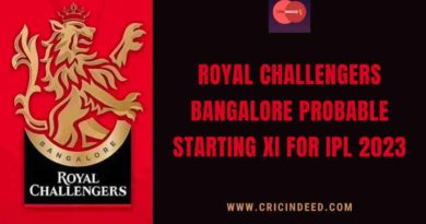 rcb starting xi ipl 2023